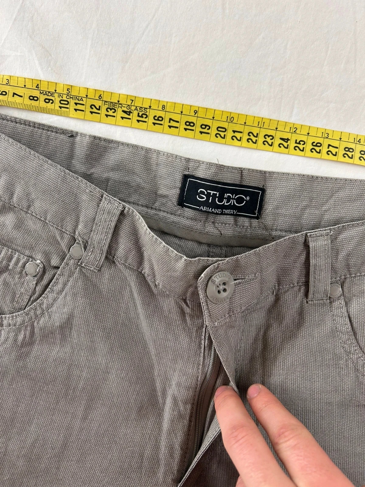 Chino vintage gris studio Armand thierry – photo 9